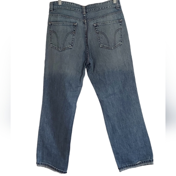 Dolce Gabbana Size 33 Blue Stonewash Distressed Poem Jeans Made In Italy - Picture 4 of 14